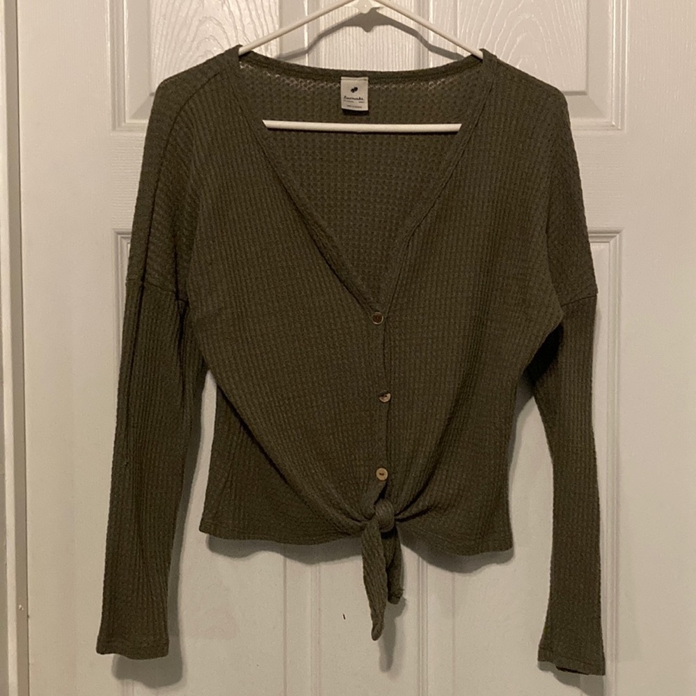 Waffle crop top